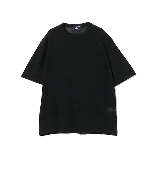 【別注】MORGANO / リネンコットン クルーネック ニットTシャツ