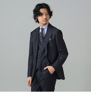DORMEUIL / ウール チョークストライプ スリーピース スーツ