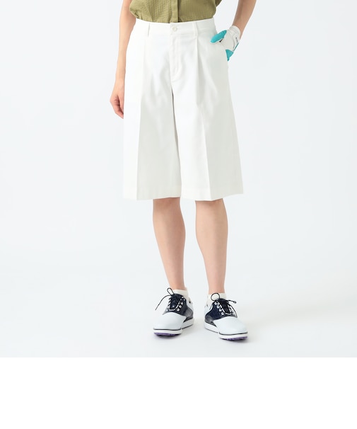 PURPLE LABEL / 接触冷感 ひざ下丈 キュロット