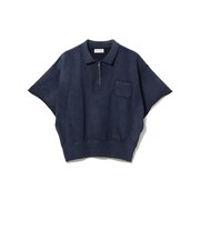 ハーフジップ ショートスリーブ スウェット
