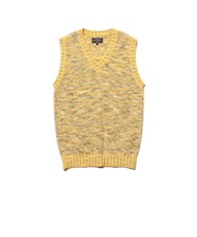 V-Neck Vest ”KASURI” Jacquard