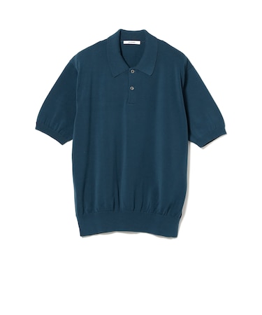 【別注】SLOANE / コットン ニット ポロシャツ