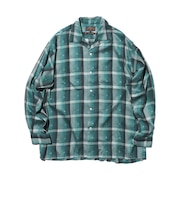 Open Collar Sashiko Ombre