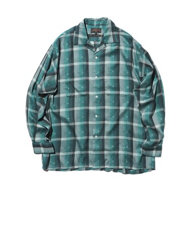 Open Collar Sashiko Ombre