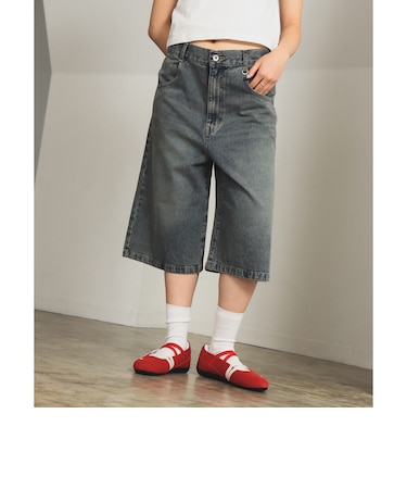 デニム ハーフ パンツ