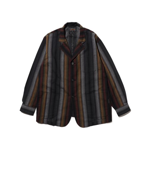 4B Cuffs Jacket Ombre Stripe