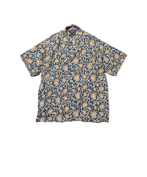 Open Collar Block Print 1