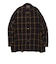 Open Collar Ombre Plaid
