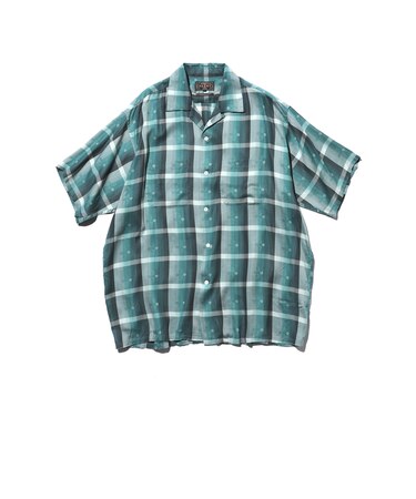 Open Collar Sashiko Ombre