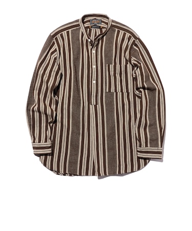 Band Pullover Indian Oxford Stripe