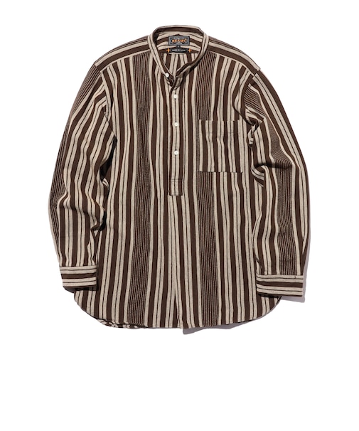 Band Pullover Indian Oxford Stripe