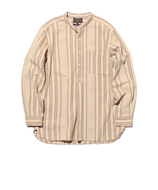 Band Pullover Indian Oxford Stripe