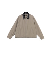 シンセティックレザーカラー ジャケット