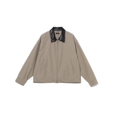 シンセティックレザーカラー ジャケット
