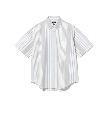 オックスフォード ボタンダウンシャツ 5分丈【ワイドフィット】