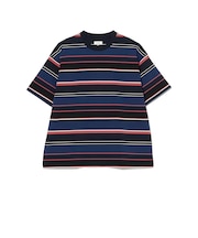 マルチ ボーダー Tシャツ 【ワイドフィット】