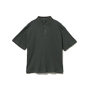ショート リブ ポロシャツ【ワイドショートフィット】