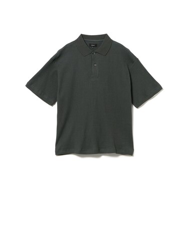 ショート リブ ポロシャツ【ワイドショートフィット】