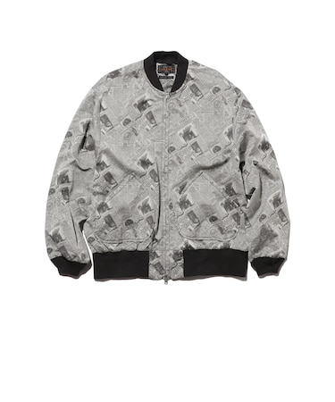 Sports Blouson Newspaper Jacquard