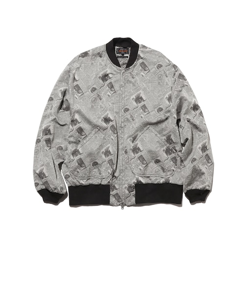 Sports Blouson Newspaper Jacquard