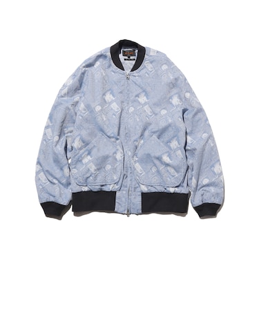 Sports Blouson Newspaper Jacquard