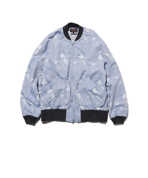 Sports Blouson Newspaper Jacquard