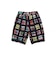 2 Pleats Shorts Window Patchwork Madras