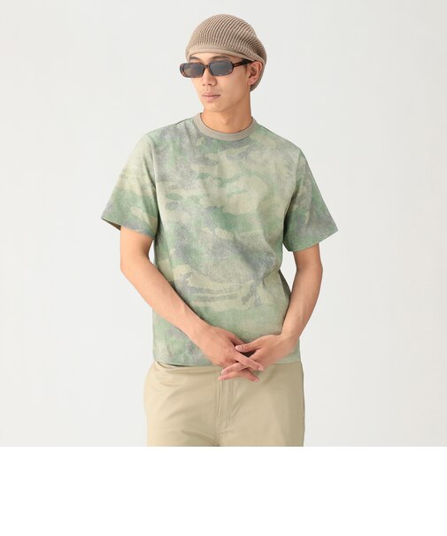 カモフラージュ プリント Tシャツ【ベーシックフィット】