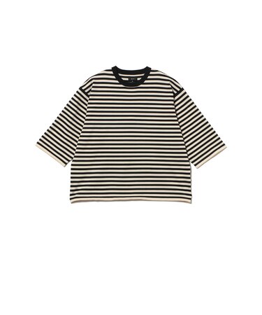 ショート ニット Tシャツ 【ワイドショートフィット】