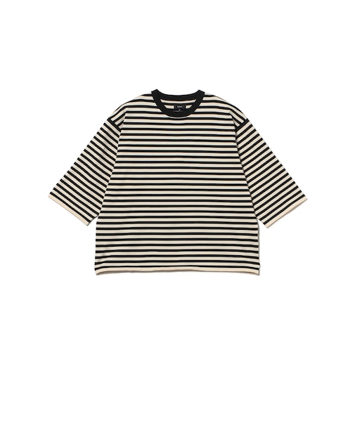 ショート ニット Tシャツ 【ワイドショートフィット】