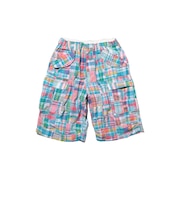 Beach 6 Pocket Shorts Patchwork Madras