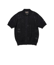 Full Button Polo Mesh