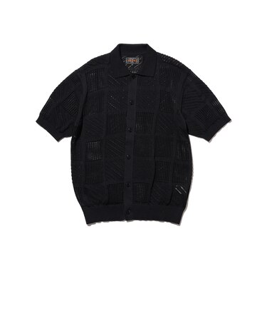 Full Button Polo Mesh