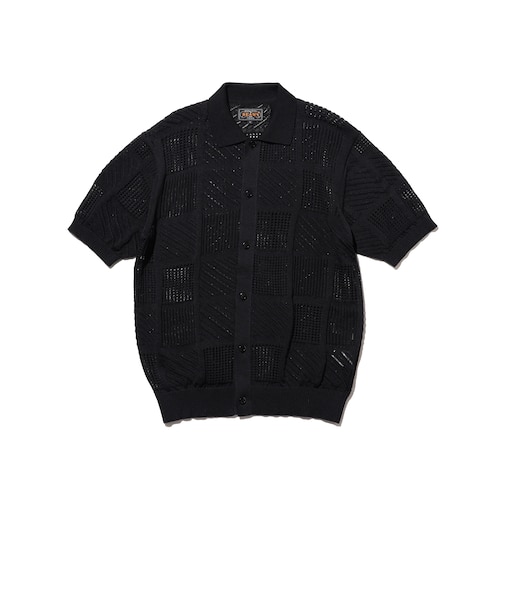 Full Button Polo Mesh