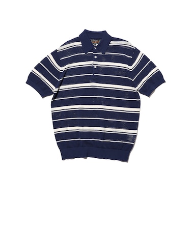 Mesh Polo Stripe