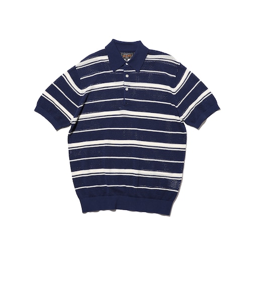 Mesh Polo Stripe