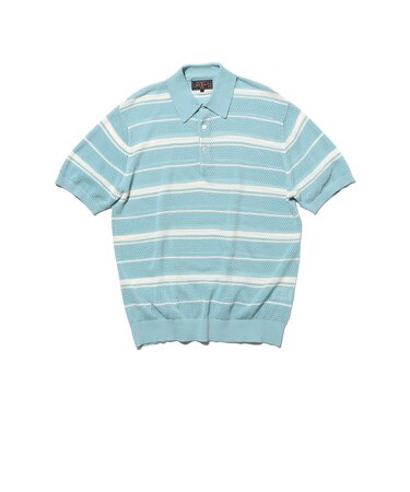 Mesh Polo Stripe