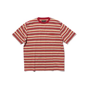 Pocket Tee Multi Stripe Tee
