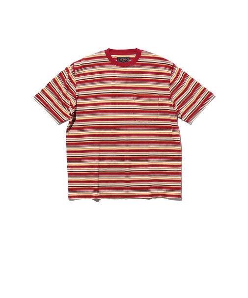 Pocket Tee Multi Stripe Tee