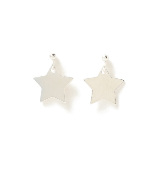 シルバー ビッグ スター ピアス