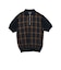 Half Zip Panel Polo Ombre Plaid