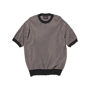 Knit Tee Dot Pattern Jacquard