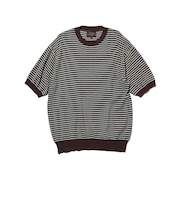 Knit Tee Dot Pattern Jacquard