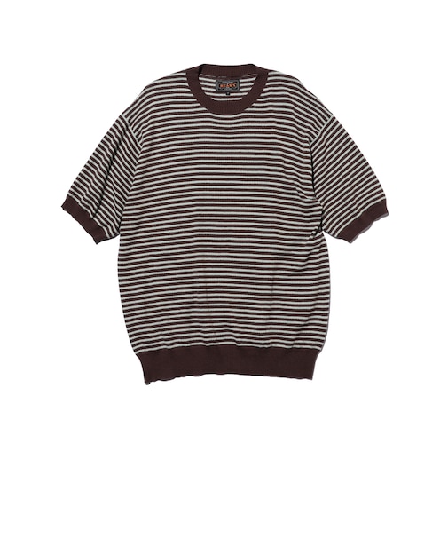 Knit Tee Dot Pattern Jacquard