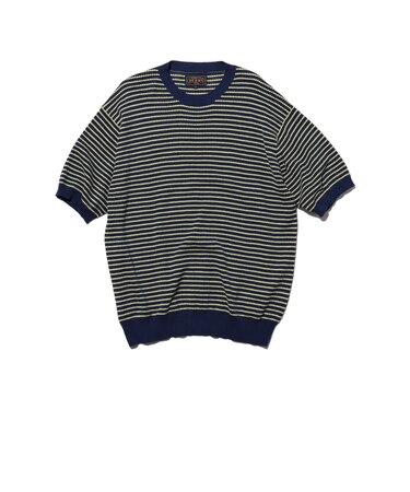 Knit Tee Dot Pattern Jacquard