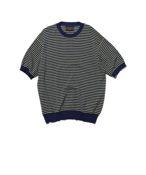 Knit Tee Dot Pattern Jacquard