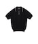 Knit Polo Raised Pattern Jacquard Line