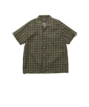 Italian Collar Mesh Print
