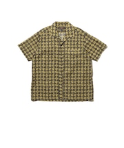Italian Collar Mesh Print