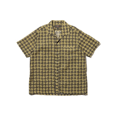 Italian Collar Mesh Print